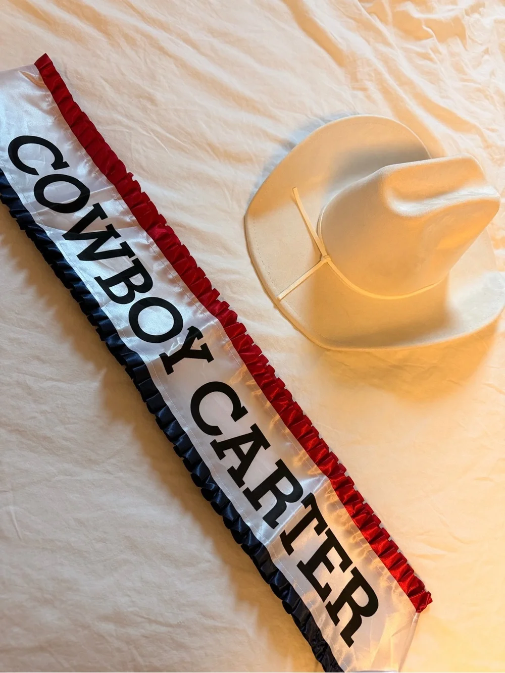 Cowboy Carter Red, White & Blue Sash - Home Party Supplies
